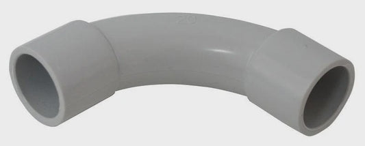 PVC - 90d Bend Grey 25mm (PVC-01025) - ARCK Electrical Wholesale Supplies
