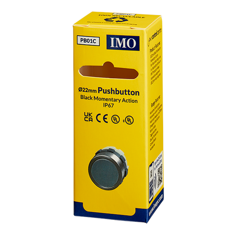 IP67 Pushbutton Black Actuator 22.5mm (BS3DBLACK) - PB01C - ARCK Electrical Wholesale Supplies