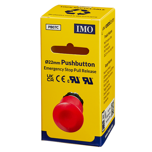 IP67 Mushroom Head Stop Button, Pull to release (BS3P45RED) - PB07C - ARCK Electrical Wholesale Supplies