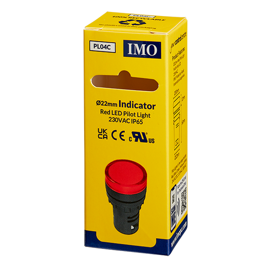 IP65 LED Pilot Light, 240VAC Red - PL04C - ARCK Electrical Wholesale Supplies