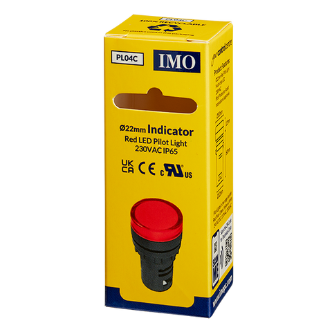 IP65 LED Pilot Light, 240VAC Red - PL04C - ARCK Electrical Wholesale Supplies