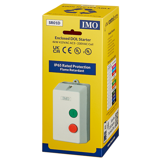 IP65 DOL Starter, 4kW DOL with Start/Stop Buttons, 240v coil(  DOL10230 ) - SR01D - ARCK Electrical Wholesale Supplies