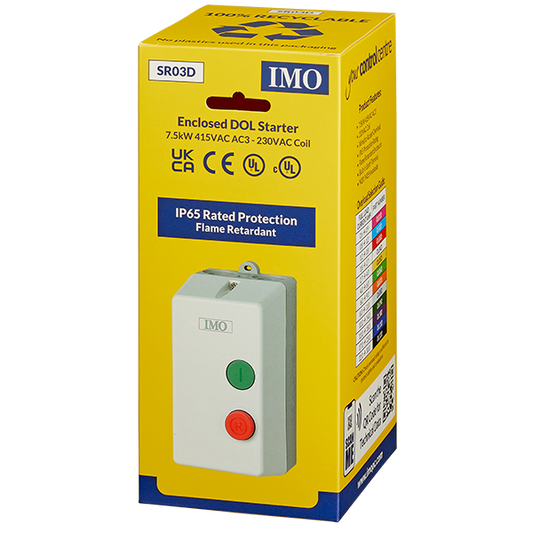 Enclosed Starter (DOL18230) 7.5kW DOL Starter - SR03D - ARCK Electrical Wholesale Supplies