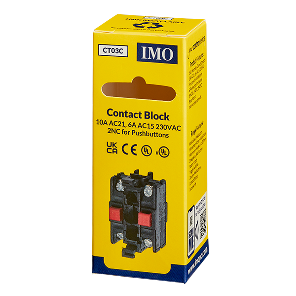 Contact Block 2NC for PB Encl. (B4TU02) - CT03C - ARCK Electrical Wholesale Supplies