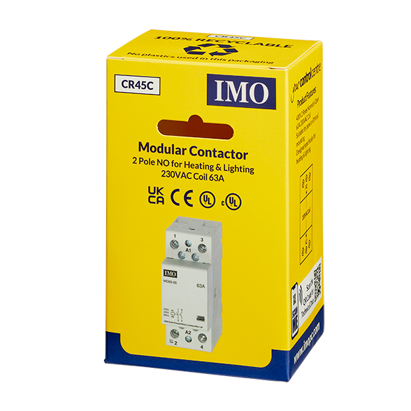 Heating/Lighting Contactor 63A 2PNO (HC63-20230) - CR45C - ARCK Electrical Wholesale Supplies
