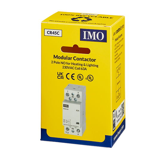 Heating/Lighting Contactor 63A 2PNO (HC63-20230) - CR45C - ARCK Electrical Wholesale Supplies