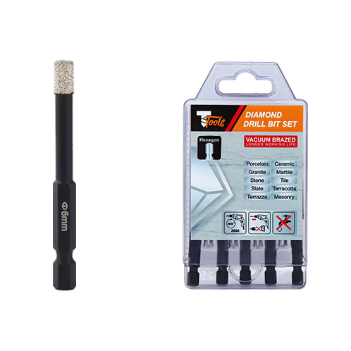 DRY DIAMOND BIT HEX SHANK 12MM - DDDB12 - ARCK Electrical Wholesale Supplies