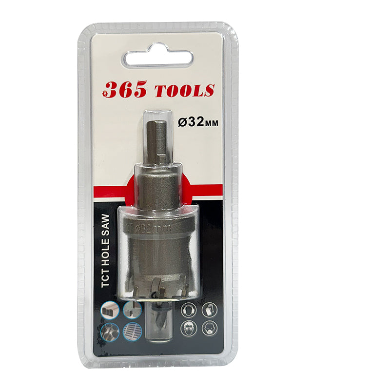 TCT Hole Saw 32mm Tungsten Carbide Tipped, 40mm Cutting Depth - TCTHS032 - ARCK Electrical Wholesale Supplies