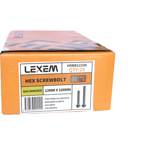 Hex Screwbolt 6x75mm - HSBB0675 - ARCK Electrical Wholesale Supplies
