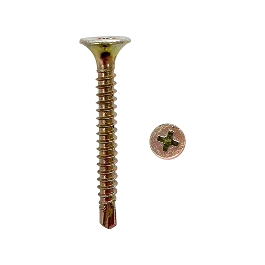 Budge Screws 6Gx25mm SELF DRILLING YELLOW ZINC - BSD0625 - ARCK Electrical Wholesale Supplies