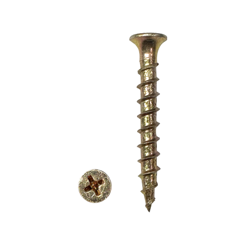 Laminating Screws - 10Gx38mm BUDGE HEAD YELLOW ZINC - LSJ1038 - ARCK Electrical Wholesale Supplies