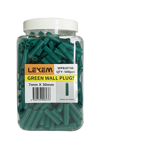 Wall Plug Green 7mmx35mm - WPJ0735