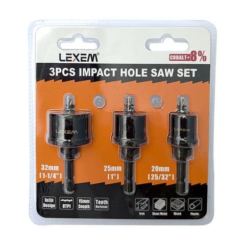 IMPACT BI-METAL HOLESAW SET - THSS3 - ARCK Electrical Wholesale Supplies
