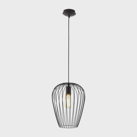 Newtown 1 Light Pendant Black 275mm - 49472 - ARCK Electrical Wholesale Supplies