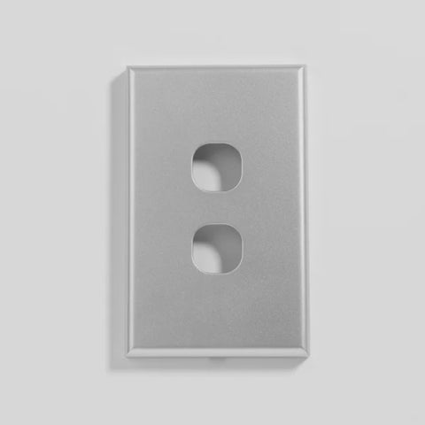 Dexton 2 Gang Light Switch Slim Range Stainless Steel Cover- DXWS2/SC