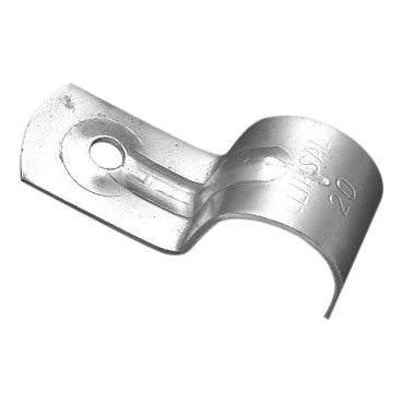 Clipsal 20mm Half Saddles Zinc Plated (100 Box) - 180/20 - ARCK Electrical Wholesale Supplies