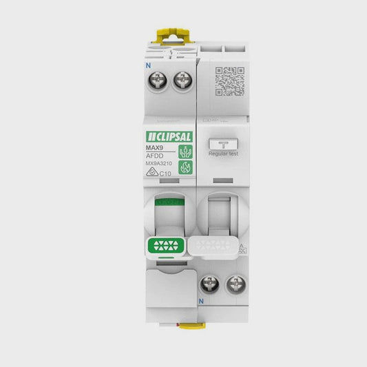 Clipsal MAX9Arc Fault Detection (AFDD+RCBO) - MX9A3210 - ARCK Electrical Wholesale Supplies