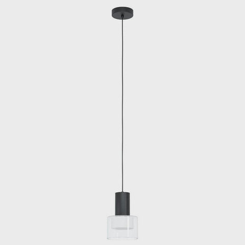 MOLINEROS Pendent Light Black Steel Clear Glass 3CCT - 39725N - ARCK Electrical Wholesale Supplies