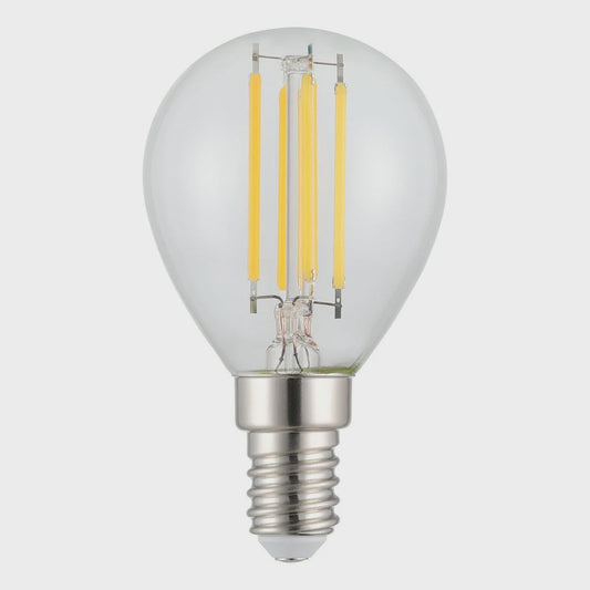 Filament Fancy Round Clear LED 4W E14 Dimmable 3000K - 206452 - ARCK Electrical Wholesale Supplies