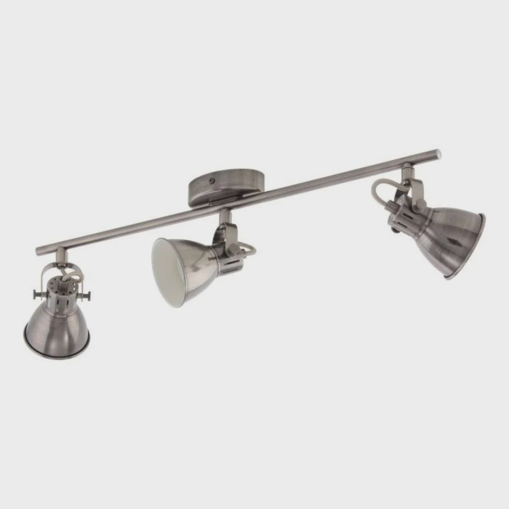SERAS Spot 3 Lights Antique Nickel Steel - 206055 - ARCK Electrical Wholesale Supplies