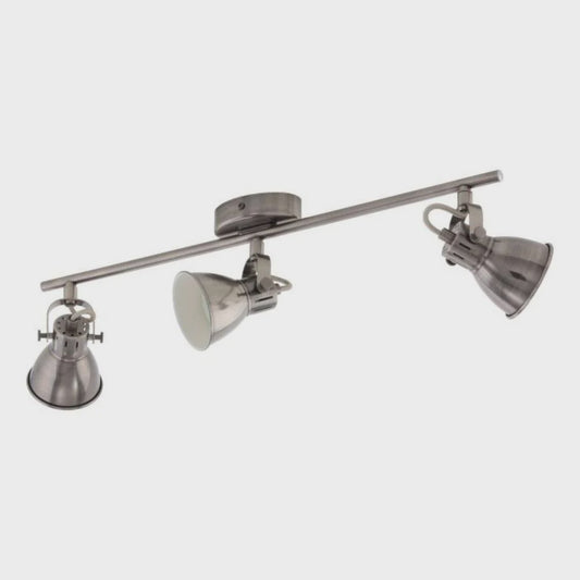 SERAS Spot 3 Lights Antique Nickel Steel - 206055 - ARCK Electrical Wholesale Supplies