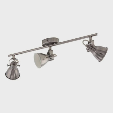 SERAS Spot 3 Lights Antique Nickel Steel - 206055 - ARCK Electrical Wholesale Supplies