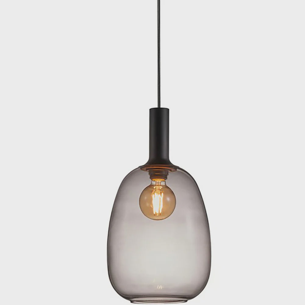 Alton 23 Pendant Light W230mm Black / Smoked Glass - ALTON23 - 47303047 - ARCK Electrical Wholesale Supplies