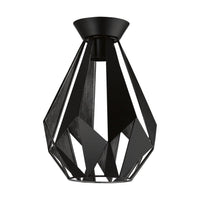 Carlton 1 DIY Batten Fix Light Black & Silver 205mm - 203317