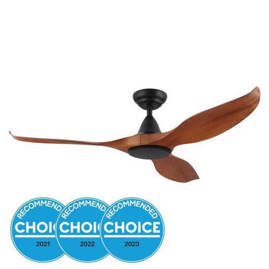 Noosa 52 DC Fan Teak/Blk - 204113
