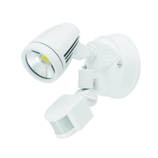 Chopper Outdoor LED Spotlight With Sensor White - 204389 - ARCK Electrical Wholesale Supplies