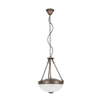 Savoy 2 Light Pendant Oil Rubbed Bronze / White - 204956