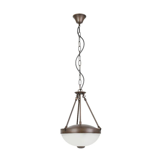 Savoy 2 Light Pendant Oil Rubbed Bronze / White - 204956 - ARCK Electrical Wholesale Supplies