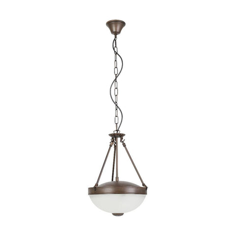 Savoy 2 Light Pendant Oil Rubbed Bronze / White - 204956