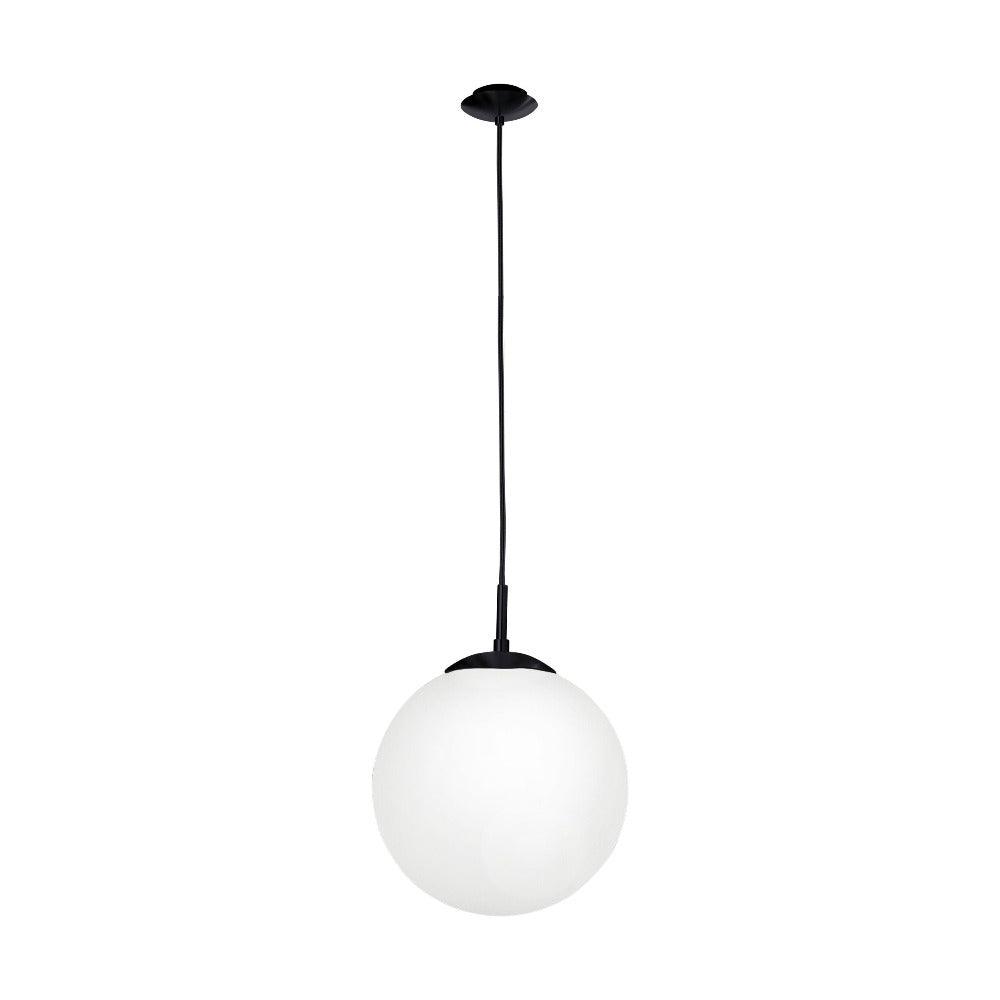 Rondo 1 Light Medium Pendant Black / Opal Matt - 205009