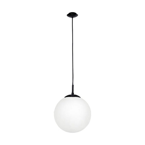 Rondo 1 Light Medium Pendant Black / Opal Matt - 205009
