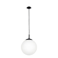 Rondo 1 Light Large Pendant Black / Opal Matt - 205011