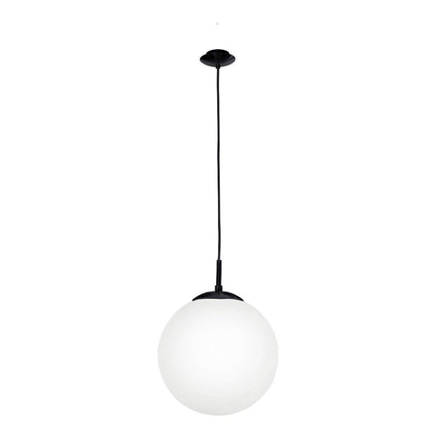 Rondo 1 Light Large Pendant Black / Opal Matt - 205011