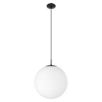 Rondo 1 Light Pendant Black 400mm - 205243