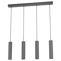 Mentalona 4 LED Light Pendant 4x5W 4000K Anthracite Steel - 205313