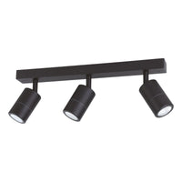 FREMANTLE 3lt GU10 Adjustable Bar IP55 Dimmable Exterior Wall Light Matt Black - 206159