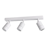 FREMANTLE 3lt GU10 Adjustable Bar IP55 Dimmable Exterior Wall Light Matt White - 206161