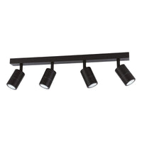 FREMANTLE 4lt GU10 Adjustable Bar IP55 Dimmable Exterior Wall Light Matt Black - 206164