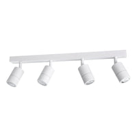 FREMANTLE 4lt GU10 Adjustable Bar IP55 Dimmable Exterior Wall Light Matt White - 206165