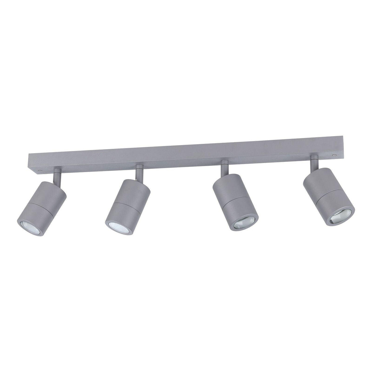 FREMANTLE 4lt GU10 Adjustable Bar IP55 Dimmable Exterior Wall Light Silver Grey - 206166