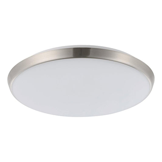 Ollie 2 18W/25W Dimmable LED Oyster Satin Nickel / Tri-Colour - 206395