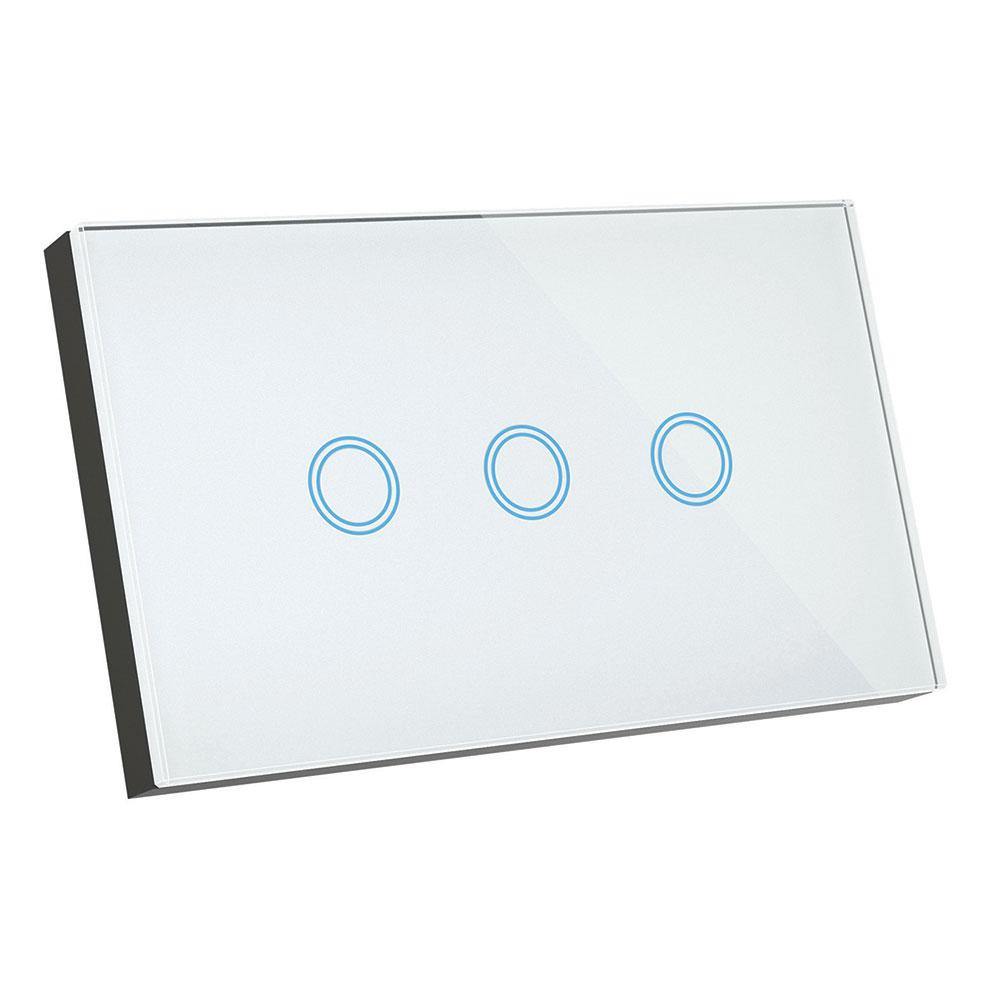 Brilliant Smart 3 Gang Glass S - 20685/05 - ARCK Electrical Wholesale Supplies