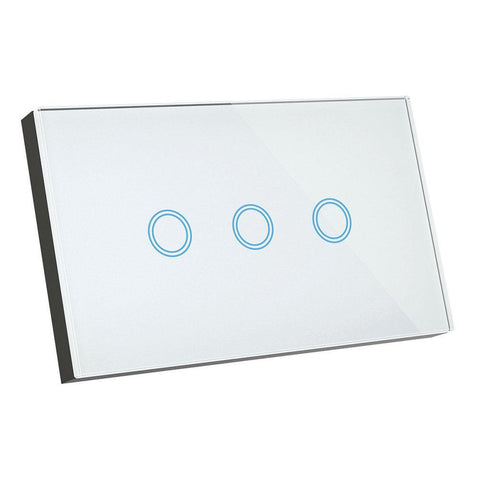 Brilliant Smart 3 Gang Glass S - 20685/05 - ARCK Electrical Wholesale Supplies