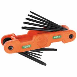 Klein Tools A-70550T 10 Key Pro Folding Hex Key Set - Torx - ARCK Electrical Wholesale Supplies