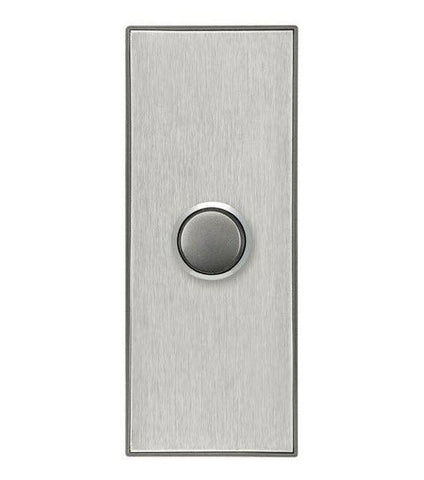 CLIPSAL SATURN 1 GANG PUSHBUTTON LED ARCHITRAVE SWITCH - HORIZON SILVER - 4061ALHS - ARCK Electrical Wholesale Supplies