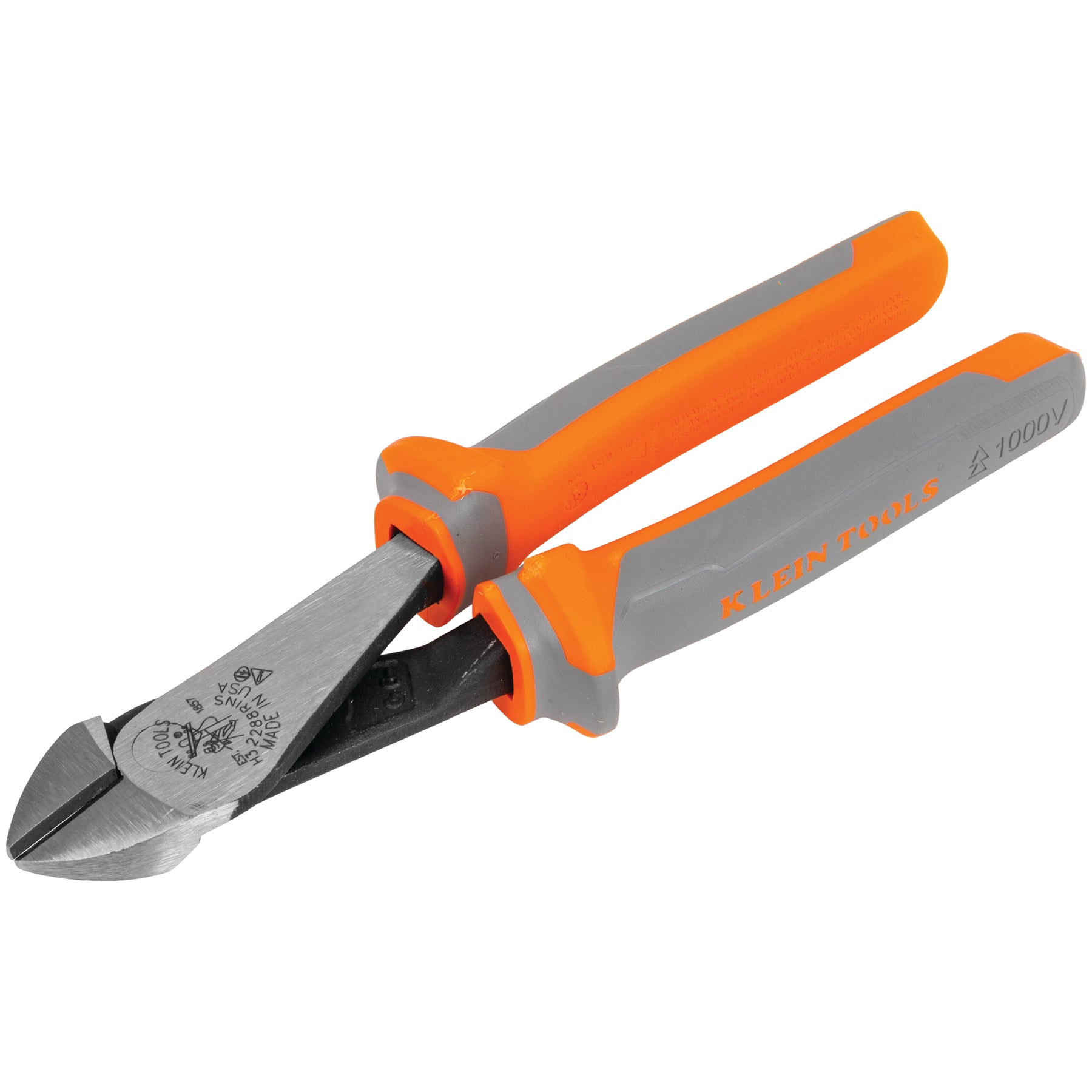 Klein 8in Insulated Hi-Leverage Diagonal Cutting Pliers